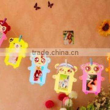 3Inches Colorful Washing Line Hanging Gallery on Line Paper Photo Frames photo-2