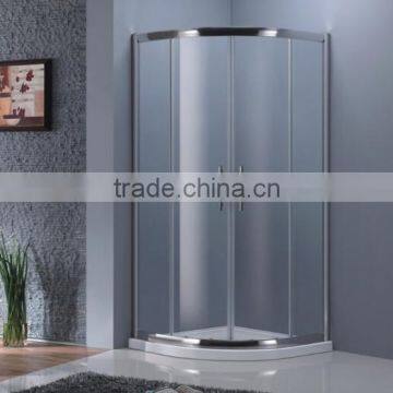 Top quality European Style 6mm Tempered Glass Shower Enclosures with Bright silver aluminum alloy Frame K-161A