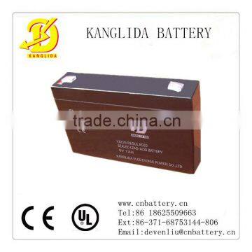 MF type 6v 7ah lead acid gel agm battery