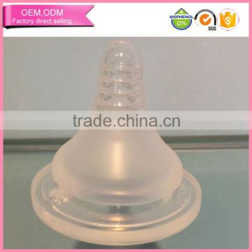 2016 liquid silicone high transparent baby nipple