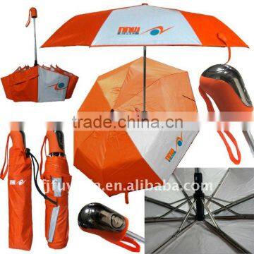 3 folding auto open and auto close umbrella