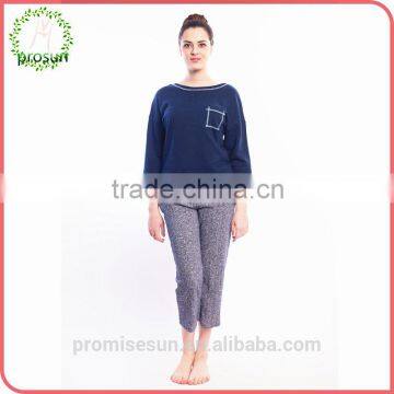 Blue relax outdoor clothing for ladies gym wear suit