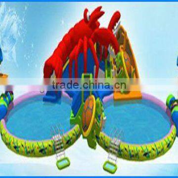 2013 hot sale inflatable floating water park