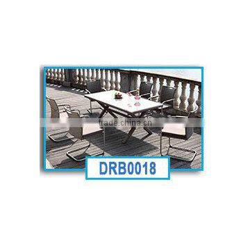 modern glass dining table 6 chairs set