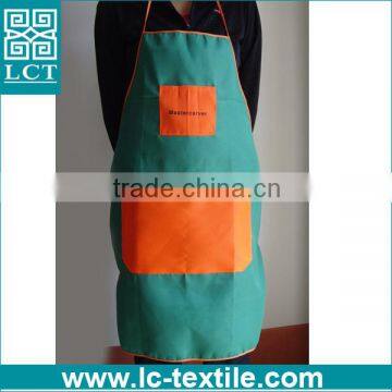 emerald and orange two colored cheap simple stain resistant bib apron