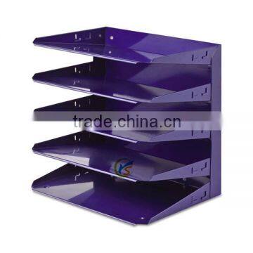 5-Tier Horizontal metal desktop file organization