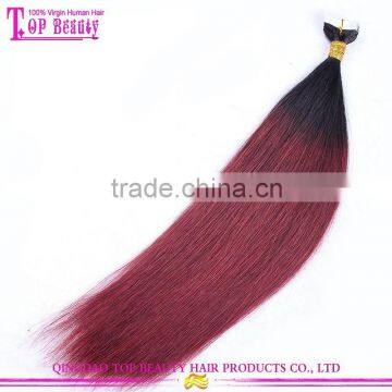 Factory Wholesale Price New Arrival Tape In Human Hair Extension Healthy Beautiful Ombre Remy Tape Hair Extension photo-3