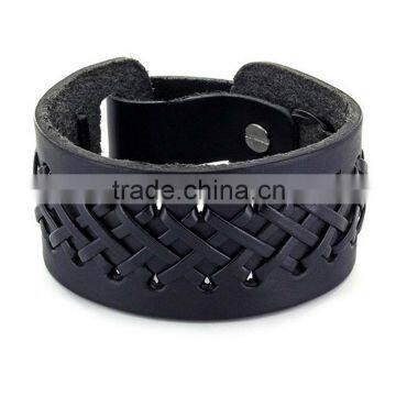 Fashion hot sales handcrafted genuine leather braceletsin chinese factory