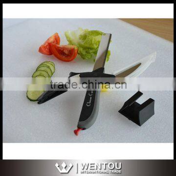 Cutting Board Scissors 2-in-1 Knife Clever Cutter