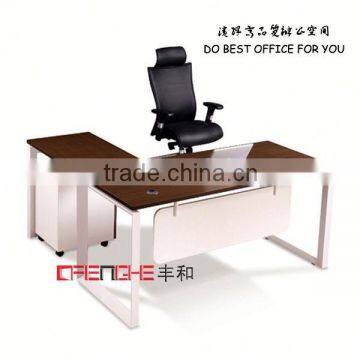 Latest design L-shape office table made in China