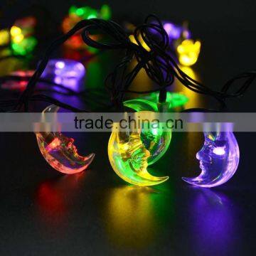 20ft 30 LED Moon String Solar Led Light or Outdoor, Gardens, Homes, Wedding, Christmas Party photo-2