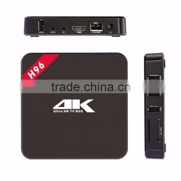2016 Wholesale Media Player Set Top Box H96 4K S905 1g/8g TV BOX With Aliplay photo-2
