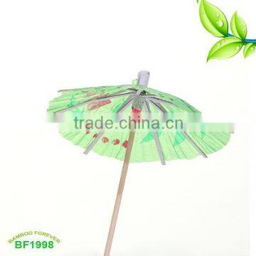 10cm Blue Cocktail Parasol Wooden Picks