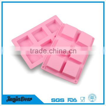 Professional Manufacturer soap square shape silicone mold cake decorating pudding tools silicone chocolate candy mold