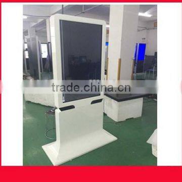 46inch newest OEM design white color LED player kiosk with six-point touch panel and pc