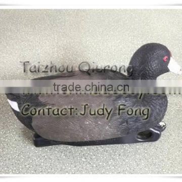 Plastic simulation hunting coot decoy