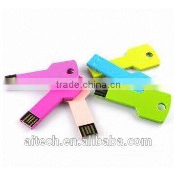 Key Shape Usb Flash Drive, Metal Key Usb, Promotional Gift Usb Key With Life Warranty