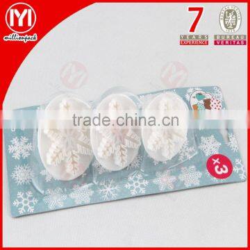 3pcs Snowflake Shape Plastic Cookie Moulds/Cutter photo-2