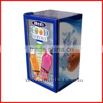 98L Counter Top Beverage Cooler, Glass Door Cooler