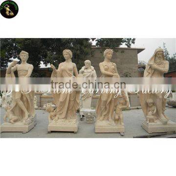 Hand carved marble four seasons ladies statue