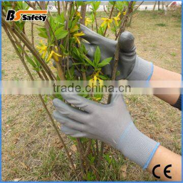 BSSAFETY OEM Black Nitrile Coated Safety Glove With Logo Printing photo-4