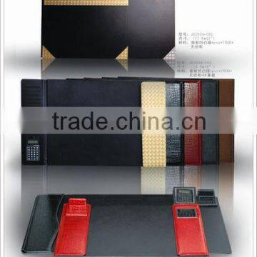 Hot sales A4 leather executive casebound desk pad
