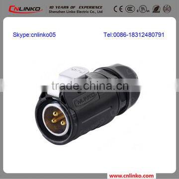 Very Popular ISO9001 Waterproof 3 Pin Plastic Connectors for Power photo-2