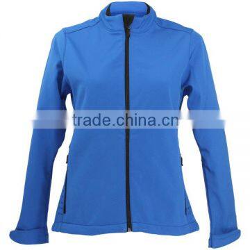 2016 soft shell jacket - Custom latest 2016 softshell jacket blue color with hoody and soft inside/softshell streetwear jacket