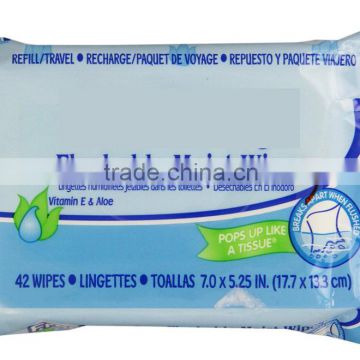 OEM Custom Antibacterial Flushable Toilet Wipes