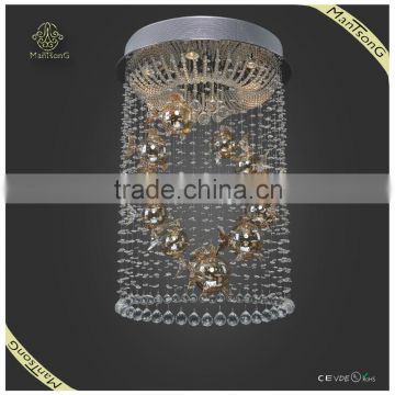 Hot sale new design customized lamp fish hanging crystal pendant lamp