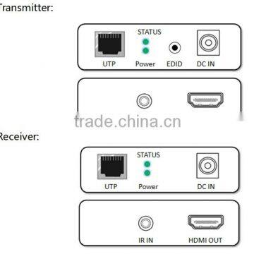 CAT6 Cable IR Control Video Media Converter Hdmi Ethernet Extender 60m photo-5