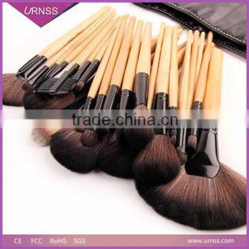 Free Sample 24 Pcs Beautifu Professional Makeup Brushes With Bule Fashionable pu Bag