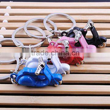 Best selling 3d motorcycle metak key chains/colorful 3d motobike metal keychains