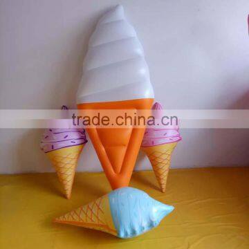 180cm Inflatable PVC Ice Cream Cone Pool float For Pool Party Swimming Toy Retail Sale Can be Mix Order