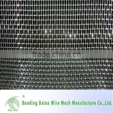 1x1 304 stainless steel crimped wire mesh