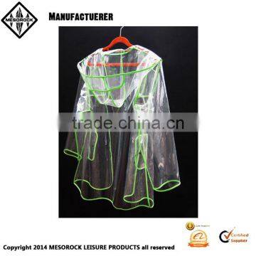 100% EVA Fashion Women Rain Coat Rain Jacket Rain Poncho photo-3