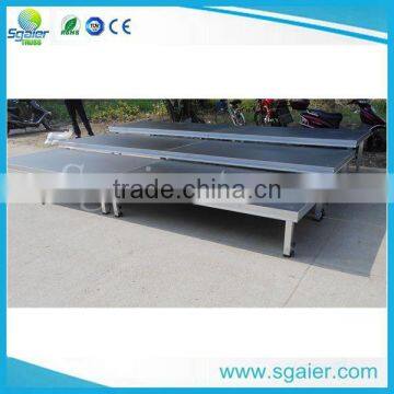 hot sale 2*1m 3 layers customized portable bleachers with guardrail on sale