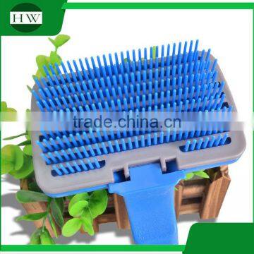 Pet Accessories Tool Automatic Plastic Cat Dog Pet Bath Massage Hair Removal Grooming Slicker Brush Comb photo-2