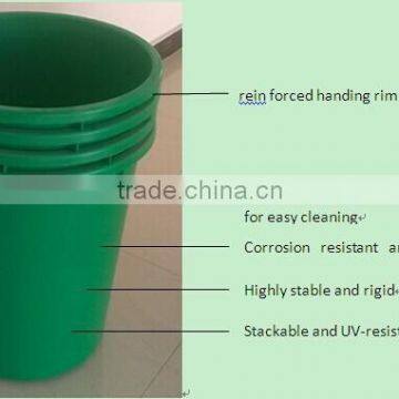 Thermoplastic FRP Round Trash Bin photo-2