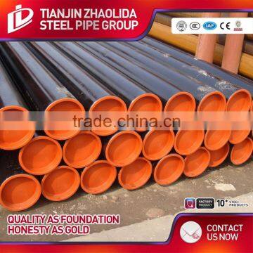 Golden Supplier Black Round Metal Carbon Erw Steel Pipe Sotck Ready