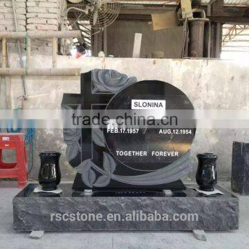 Cheap Granite Tombstone With Cross photo-2