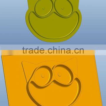 Silicone Baby Toddler Suction Feeding Mat Bowl With Matched Cover Presser Easy Freezer Storage photo-2