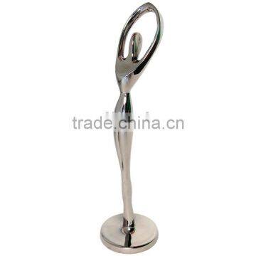 Bright Finish Solo Dancing Figurine Aluminum Home Decoration Figurine