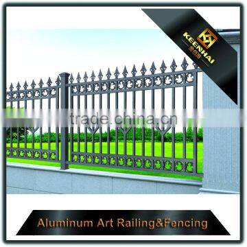 China Wholesale Decorative Powder Coated Cast Aluminum Garden Border Fence