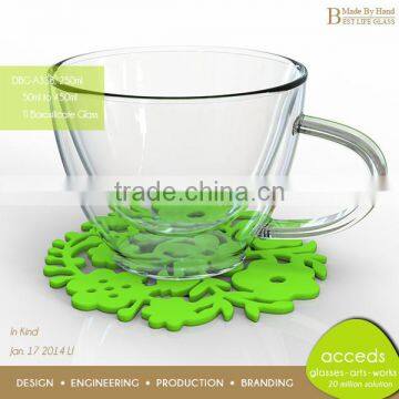 Bulk New Design Drinking Glass Milk Cup Cheap photo-3
