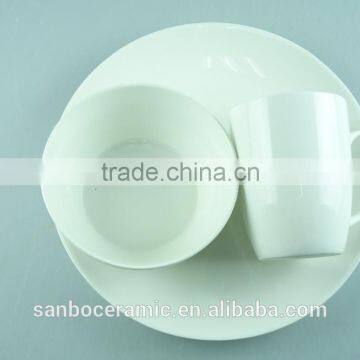 Ceramic White Porcelain Dinnerware Sets 12 Pcs / 16 Pcs Set of Dinner Plate photo-3