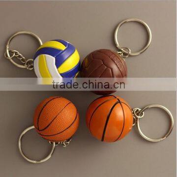 3D mini ball shape Custom keychain