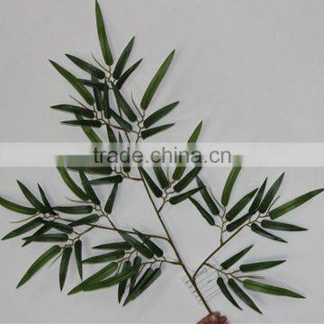 Wholesales Plastic Artificial Garden Green Bamboo Plants Lumber Craft With Leaves for Decoration photo-5