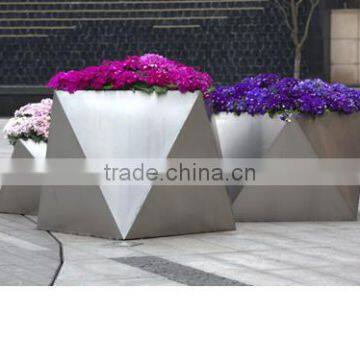 Arlau Outdoor Stainless Steel Flower Pots Square photo-3
