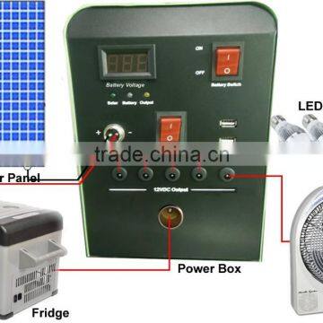 12V Portable power box for solar refrigeration system